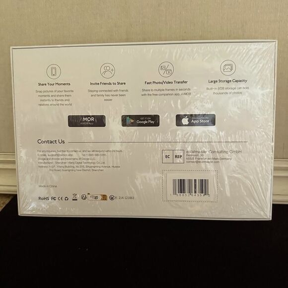 Amor 7" Digital Photo Frame NIB - Picture 3 of 3